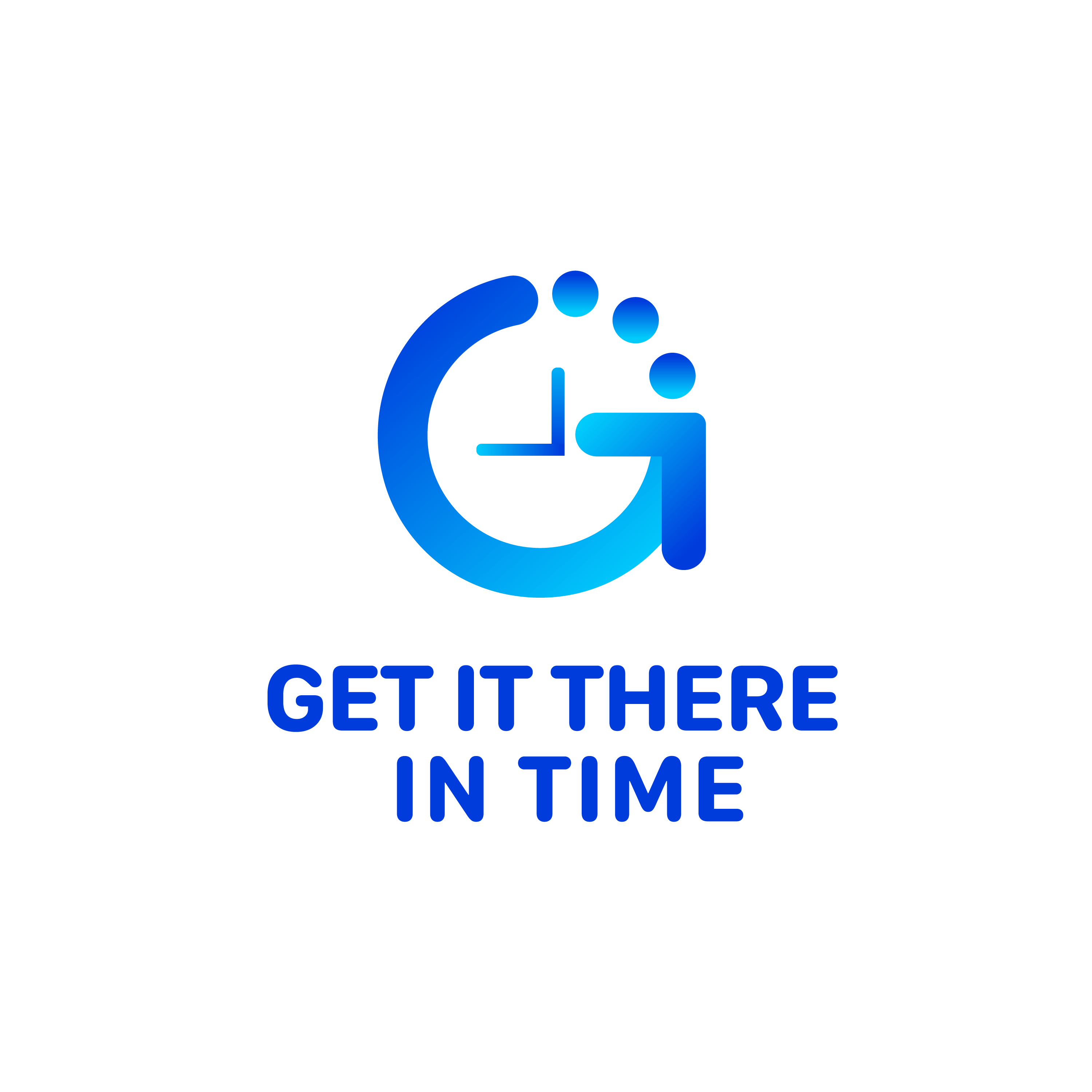 This image is the official logo of Get It There In Time LLC